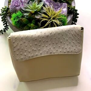 Sylvain Lefebvre bone white crossbody bag flap over